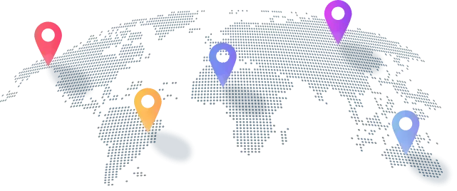 Carte des régions de service