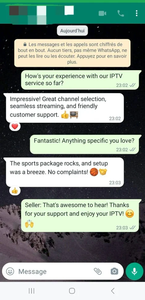 Conversation WhatsApp client 3